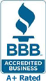 BBB Accredited Business A+ Rated